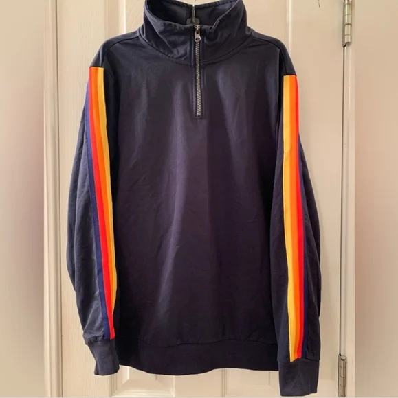 ALDI Pullover Quarter Zip Sweatshirt NWOT #J5 - Picture 2 of 8